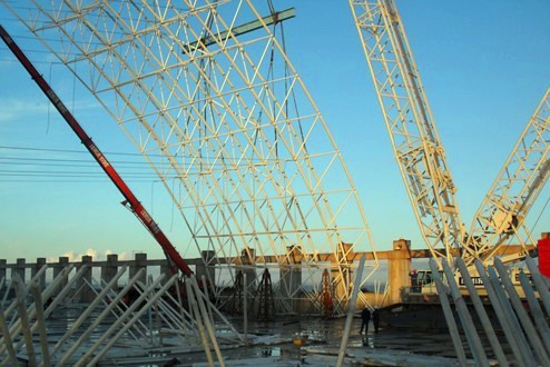 调兵山大门网架工程